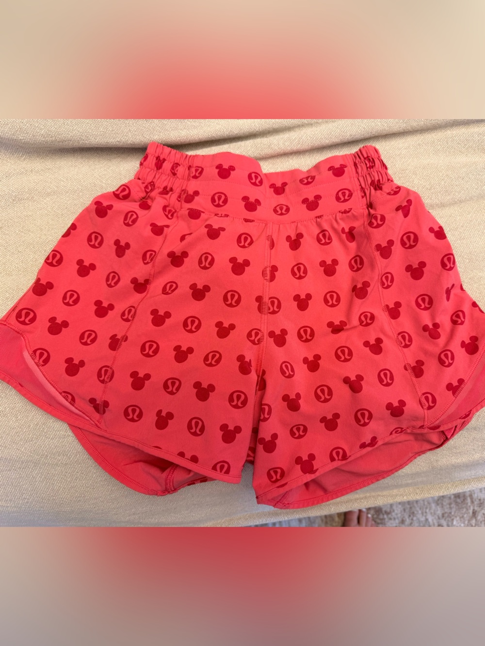 Kids Pink Logo-Print Active Shorts